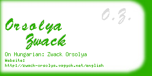 orsolya zwack business card